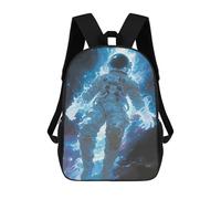 sinyumoney Horror Black Stork Zaino scolastico per adolescenti, stampa 3D, regolabile, con tasche alla moda, per bambini, ragazzi, ragazze, studenti e adolescenti, Astronaut Astronaut, 17"