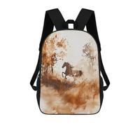 sinyumoney Horse Running Through Forest Stampa Zaino Per Bambini, Borsa Scolastica Per Adulti E Bambini, Zaino Da Viaggio Per Tutti I Giorni 17inch