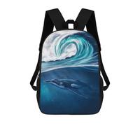 sinyumoney Humpback Whale Zaino Per Bambini, Zaino Scolastico Stampato in 3D, Zaino Per Ragazzi E Ragazze, Borsa Scolastica Regolabile Per La Scuola Primaria 17inch