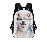 sinyumoney Husky Cute Dog Zaino Scolastico Per Bambini Da 17 Pollici, Zaino Casual Da Viaggio Per Ragazzi E Ragazze, Zaino Da Giorno Di Grande Capacità 17inch