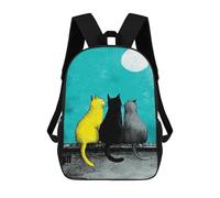 sinyumoney Husky Dogs Floating Tube Zaino scolastico per bambini, stampa 3D, alla moda e casual, per ragazzi, studenti elementari e college, Stile: 3., 17"