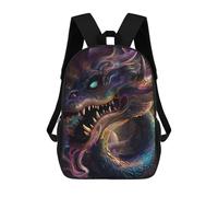 sinyumoney Hypnotic Space DragonZaino Scolastico Per Bambini, Zaini Stampati in 3D, Zaini Alla Moda Per La Scuola Elementare E Media Per Ragazzi. 17inch