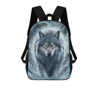 sinyumoney Ice Age Wolf Zaino Per Bambini Stampato in 3D, Zaino Scolastico Ad Alta Capacità, Zaino Da Viaggio, Borse Per Libri, Zaino Per Bambini 17inch