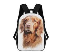 sinyumoney Irish Water Spaniel Dog Zaini Per Bambini Zaino Scuola Borsa Scuola Stampa 3D Per Ragazzi Studenti Di Scuola, Irish Setter Ritratto Dog, 17"