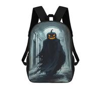 sinyumoney Jack O Lantern Halloween Ghost Zaino Scolastico Per Bambini, Zaino Casual Da Viaggio Per Ragazzi E Ragazze, Zaino Da Giorno Di Grande Capacità 17inch
