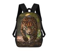 sinyumoney Jaguar in Amazon Rainforest-2 Zaino Per Bambini Borsa Scolastica Per Ragazzi Cartone Animato Stampa 3D Borsa Scolastica Per Studenti Zaino Per Laptop Per Ragazzi E Ragazze 17inch