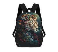 sinyumoney Jaguar in The Enchanted Forest Zaino, Zaino Per Bambini, Borsa Scolastica Per Studenti, Zaino Per Libri, Borsa Scolastica Stampata in 3D Per Ragazzi E Ragazze 17inch