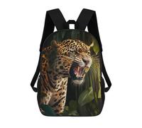 sinyumoney Jaguar Roar in Jungle Zaino, Zaino Per Bambini, Borsa Scolastica Per Studenti, Zaino Per Libri, Borsa Scolastica Stampata in 3D Per Ragazzi E Ragazze 17inch