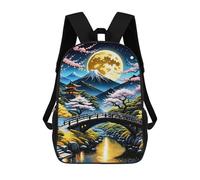 sinyumoney Japan Landscape Cherry Zaino Per Bambini, Borsa Scolastica Di Grande Capacità, Zaino Per Studenti, Zaino Per Ragazzi, Ragazze, Adulti, Adolescenti 17inch