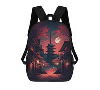 sinyumoney Japan Landscape Zaini Per Bambini, Zaini Scolastici Personalizzati 3D Per Ragazzi E Ragazze, Zaini Scolastici Grandi, Zaini Casual Da Giorno 17inch