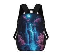 sinyumoney Japan Neon Cherry Blossom Zaino Per Bambini, Borsa Scolastica Di Grande Capacità, Zaino Per Studenti, Zaino Per Ragazzi, Ragazze, Adulti, Adolescenti 17inch