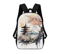 sinyumoney Japanese Art Zaino Scolastico Per Bambini, Stampato in 3D, Borsa Scolastica Alla Moda, Borsa Scolastica Casual Per Ragazzi, Studenti Delle Scuole Elementari E Medie 17inch