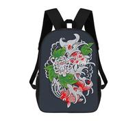 sinyumoney Japanese Koi Fish Zaino Scolastico Stampato in 3D, Borse Scolastiche Per Ragazzi E Ragazze, Zaino Per Laptop Per Bambini/studenti/adulti 17inch