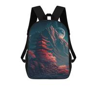 sinyumoney Japanese Landscape Zaino Per Bambini Zaino Scolastico Borsa Scolastica Borsa Scolastica Alla Moda Stampata in 3D Per Ragazzi Studenti Delle Scuole Elementari E Medie 17inch
