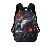 sinyumoney Japanese Landscape Zaino scolastico per bambini, borsa scolastica stampata 3D, borsa da scuola alla moda per ragazzi, studenti elementari e college, Spazio Caos, 17"