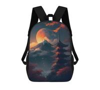 sinyumoney Japanese Night Landscape Zaino Per La Scuola Stampato in 3D Borsa Scolastica Per Ragazzi E Ragazze Zaino Per Bambini Zaino Da Viaggio 17inch