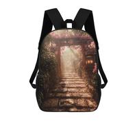 sinyumoney Japanese Torii Gate Shrine Zaino Scolastico Per Bambini, Borsa Scolastica Stampata in 3D Per Ragazzi, Studenti Delle Scuole Elementari E Medie 17inch