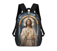 sinyumoney Jesus Christ Zaino Per Bambini, Borsa Scolastica Di Grande Capacità, Zaino Per Studenti, Zaino Per Ragazzi, Ragazze, Adulti, Adolescenti 17inch