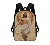 sinyumoney Jesus Walking on Water Zaino Bambino, Zainetto Stampato 3D Per Ragazzi E Adolescenti, Moderna pittura di Gesù, 17"
