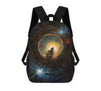sinyumoney Journey Through The Cosmic Vortex Zaino, Borsa Scolastica Stampata in 3D, Borsa Per Il Pranzo Scolastico, Zaino Da Viaggio, Zaino Per Amici, Zaino Scolastico Per Ragazze E Ragazzi 17inch