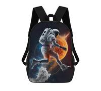 sinyumoney Jumping Astronaut Zaino Scolastico Alla Moda Per Studenti, Adatto A Ragazzi E Ragazze, Ideale Per Viaggi All'aperto E Attività Ricreative. 17inch