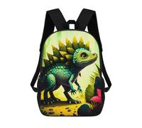 sinyumoney Jungle Lizard Adventure Zaino Per Bambini Zaino Divertente E Alla Moda Borsa Per Libri Per Ragazzi E Adolescenti Borse Scolastiche Stampate in 3D Per Ragazzi 17inch