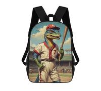 sinyumoney Jurassic Baseball Star 7 Zaini Per Bambini Zaino Scolastico Borsa Scolastica Stampata in 3D Borsa Scolastica Per Ragazzi Studenti Delle Scuole Elementari E Medie 17inch