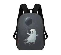 sinyumoney Kawaii Halloween Ghost Zaino Scolastico Stampato in 3D Zaino Scolastico Per Bambini Zaini Scolastici Zaini Da Viaggio Borsa Casual Alla Moda Per Bambini Studenti Scolastici 17inch