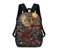 sinyumoney Kintsugi Phoenix Zaino Scolastico Stampato in 3D Zaini Casual Per Bambini Borsa Scolastica Stampata in 3D Per Ragazzi Delle Elementari E Delle Medie 17inch