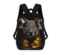 sinyumoney Koala Gold Dark Zaini Casual Per Bambini, Borse Scolastiche Per Ragazzi E Ragazze, Zaini Per Libri, Zaini 17inch