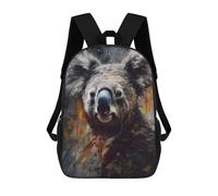 sinyumoney Koala in Abstract Art Zaini Per Bambini Zaino Scolastico Borsa Scolastica Stampata in 3D Borsa Scolastica Per Ragazzi Studenti Delle Scuole Elementari E Medie 17inch