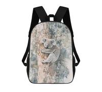 sinyumoney Koala in Tree Watercolor Zaini Stampati in 3D, Borsa Scolastica Casual Per Bambini, Borsa Scolastica Alla Moda Per Ragazzi, Studenti Delle Scuole Medie 17inch