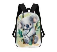 sinyumoney Koala in Tree with Leaves Zaino, Zaino Per Bambini, Borsa Scolastica Per Studenti, Zaino Per Libri, Borsa Scolastica Stampata in 3D Per Ragazzi E Ragazze 17inch