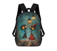 sinyumoney Lantern Lit Love Enchanted Ant Encounter Zaino Scolastico Per Bambini, Borsa Scolastica Stampata in 3D Per Ragazzi, Studenti Delle Scuole Elementari E Medie 17inch