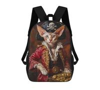 sinyumoney Leopard Moonlit Tree Branch Zaini 17 Pollici Per Bambini, Borse Da Scuola Stampate 3D Per Studenti Della Scuola Elementari E Del College, Ragazzi E Ragazze, Stile: 13., 17"