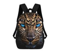 sinyumoney Leopard With Blue Eyes Zaini Stampati in 3D, Borsa Scolastica Casual Per Bambini, Borsa Scolastica Alla Moda Per Ragazzi, Studenti Delle Scuole Medie 17inch