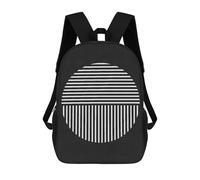 sinyumoney Line Art 04 Zaini Per Bambini Zaino Scolastico Borsa Scolastica Stampata in 3D Borsa Scolastica Per Ragazzi Studenti Delle Scuole Elementari E Medie 17inch