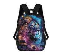 sinyumoney Lion Art Series Style 5 Zaino Scolastico Alla Moda Per Studenti, Adatto A Ragazzi E Ragazze, Ideale Per Viaggi All'aperto E Attività Ricreative. 17inch