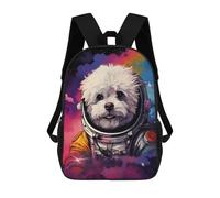 sinyumoney Lion Astronaut in Space Zaino scolastico per scuola elementare e scuola materna - Zaino casual per adolescenti, ragazze, ragazzi, donne e uomini, Stile 8, 17"
