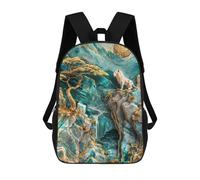 sinyumoney Lion Kings Realm Kintsugi Zaino Per Bambini, Zainetti 3D Per La Scuola, Zainetto Per Bambini, Zainetto Casual, Zaino Alla Moda 17inch