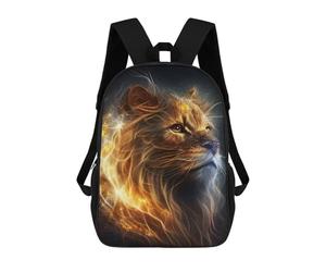 sinyumoney Lion Line Art Zaini Stampati in 3D, Borsa Scolastica Casual Per Bambini, Borsa Scolastica Alla Moda Per Ragazzi, Studenti Delle Scuole Medie 17inch