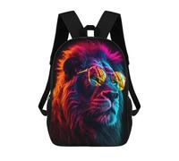 sinyumoney Lion Neon Sunglasses Zaini Casual Per Bambini, Borse Scolastiche Per Ragazzi E Ragazze, Zaini Per Libri, Zaini 17inch