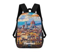 sinyumoney Lisbon Portogallo Cityscape Zaino Bambino Alla Moda E Divertente, Zaino Per Ragazzi E Adolescenti, Borsa Da Scuola Stampa 3D Per Ragazzi, Firenze Cityscape, 17"