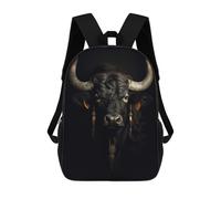 sinyumoney Little Monkey King Zaini Per Bambini, Borsa Scuola Stampato 3D, Zaino Per Bambini, Borsa Da Viaggio, Zaino Ragazzo Ragazza, Borsa Scuola Per Bambini, Dark Gold Yak Animal, 17"