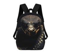 sinyumoney Little Monkey King Zaino Scuola Bambini Stampato 3D Per Bambini Zaini Da Viaggio, Borse Per Libri Per Bambini Studenti Primari, Oro Snake Animale, 17"