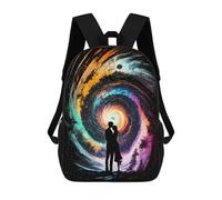 sinyumoney Love Of Galaxy Zaino Scolastico Per Bambini, Borsa Scolastica Stampata in 3D Per Ragazzi, Studenti Delle Scuole Elementari E Medie 17inch