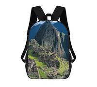 sinyumoney Machu Picchu Peru Zaino Scolastico Alla Moda Per Studenti, Adatto A Ragazzi E Ragazze, Ideale Per Viaggi All'aperto E Attività Ricreative. 17inch