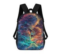 sinyumoney Magical Celestial EmbraceZaino Scolastico Per Bambini, Zaini Stampati in 3D, Zaini Alla Moda Per La Scuola Elementare E Media Per Ragazzi. 17inch