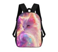 sinyumoney Magical Cosmic Cat Artwork Zaino Per Bambini Borsa Scolastica Per Ragazzi Cartone Animato Stampa 3D Borsa Scolastica Per Studenti Zaino Per Laptop Per Ragazzi E Ragazze 17inch