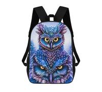 sinyumoney Magical Fantasy Owl Artwork Zaino Per La Scuola Stampato in 3D Borsa Scolastica Per Ragazzi E Ragazze Zaino Per Bambini Zaino Da Viaggio 17inch